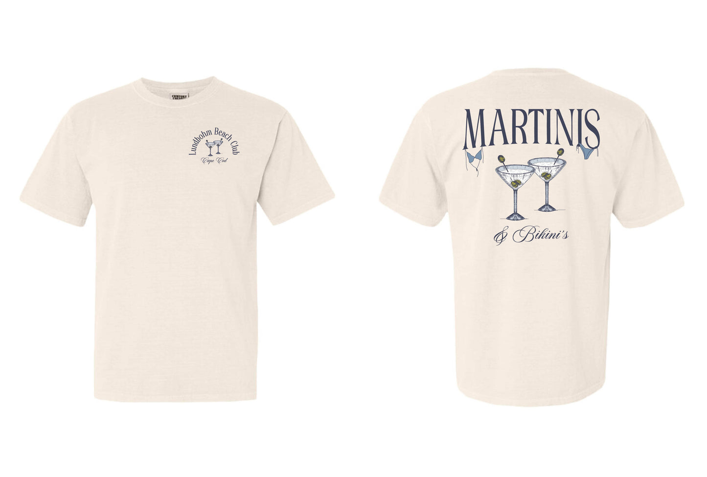 LUNDBOHM BEACH CLUB TEE - Ivory