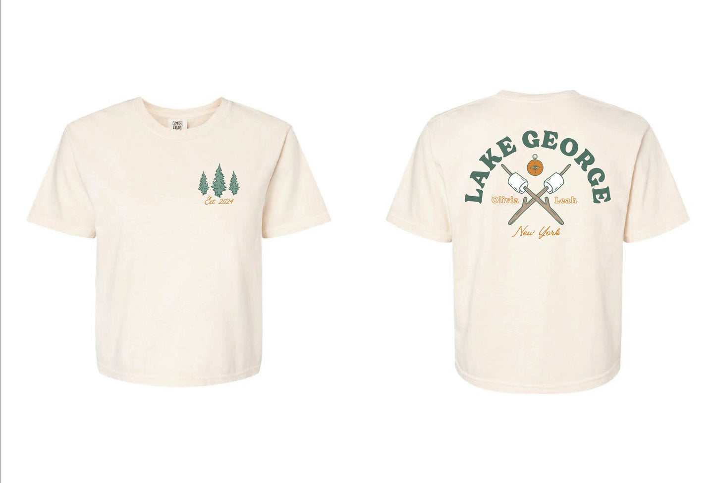 LAKE GEORGE BOXY CROP TEE