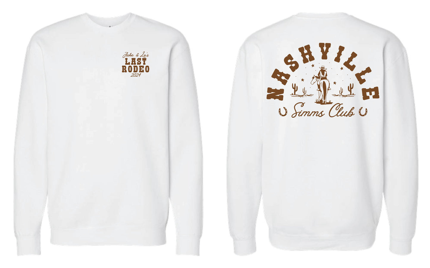 JAKE AND LO'S LAST RODEO CREW - White