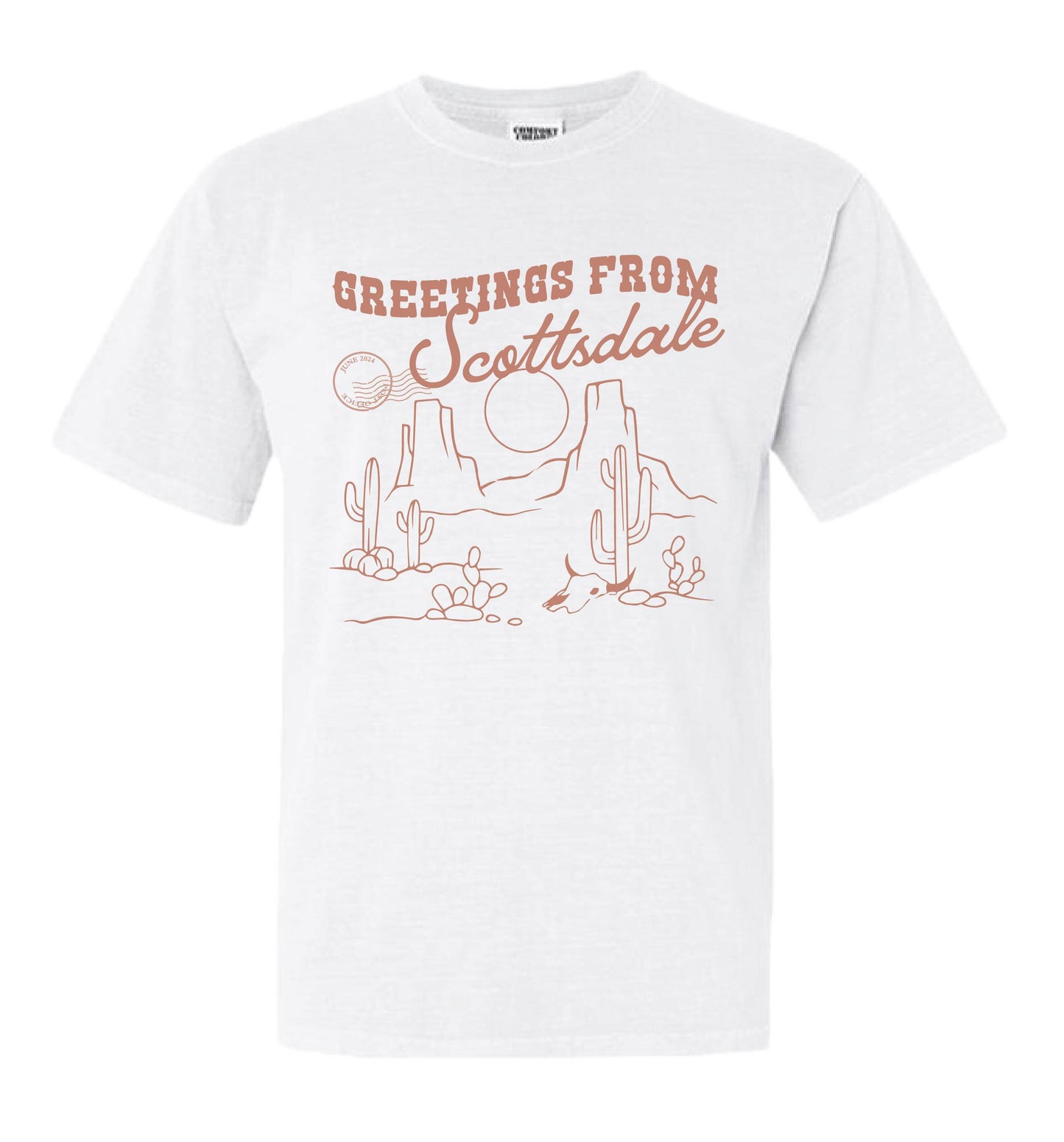 SCOTTSDALE GREETINGS TEE - White