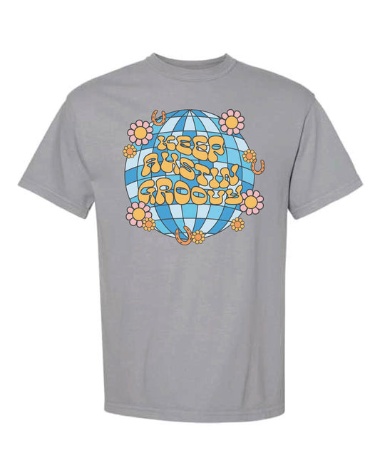 KEEP AUSTIN GROOVY TEE - Granite