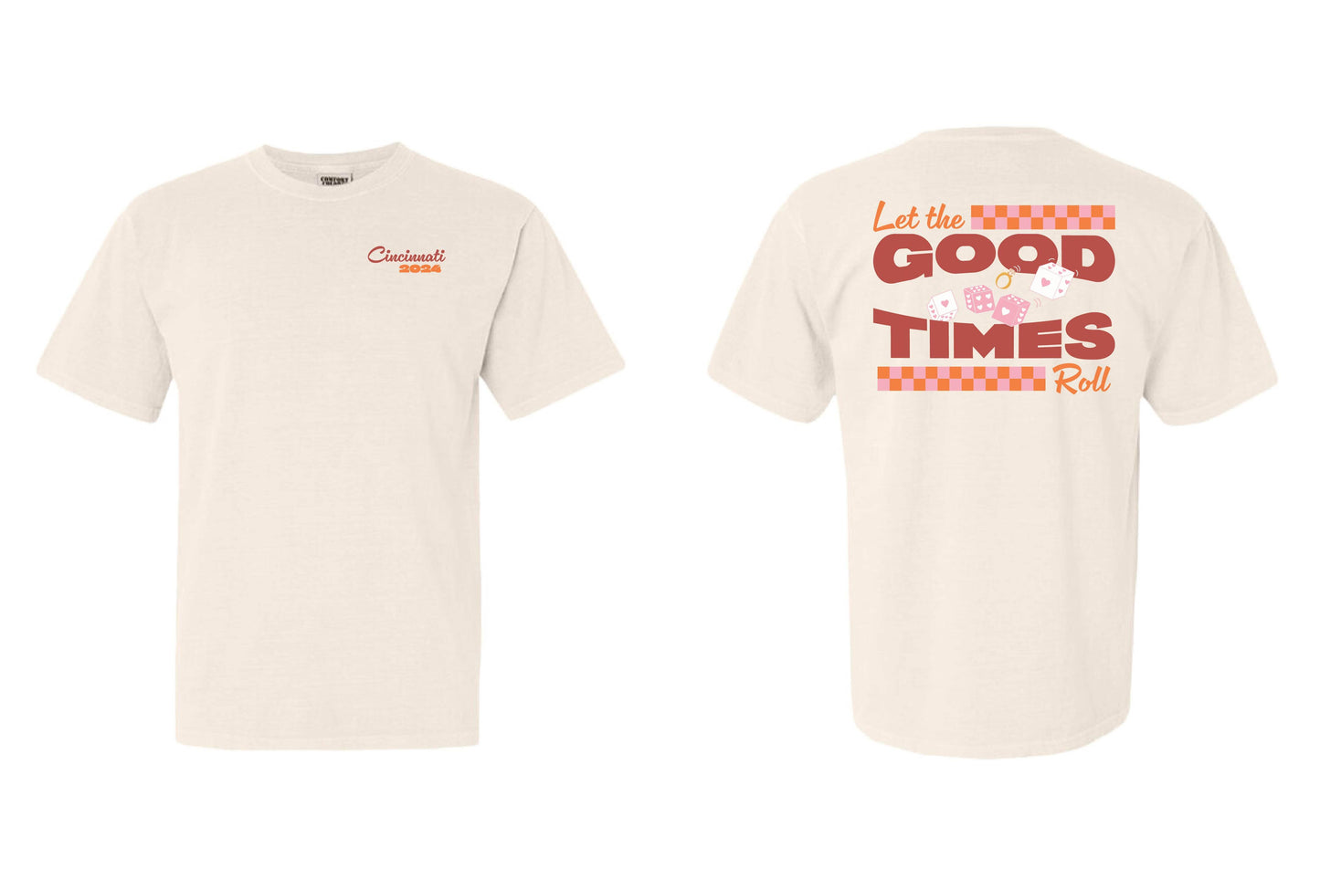 LET THE GOOD TIMES ROLL TEE - IVORY