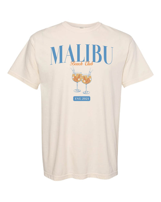 MALIBU BEACH CLUB TEE - IVORY