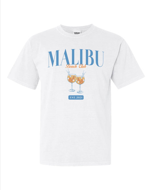 MALIBU BEACH CLUB TEE - WHITE