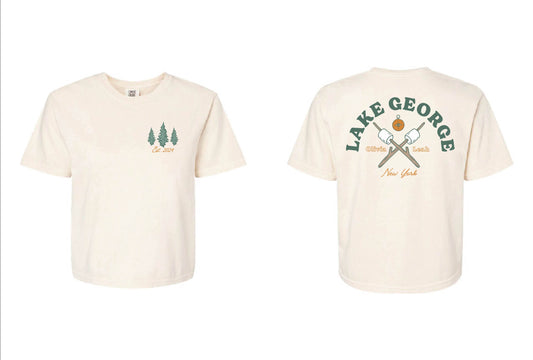 LAKE GEORGE BOXY CROP TEE