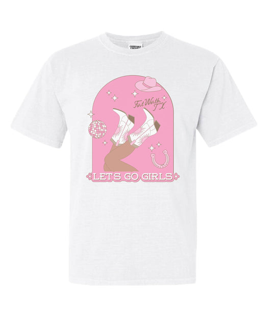LET'S GO GIRLS TEE - White