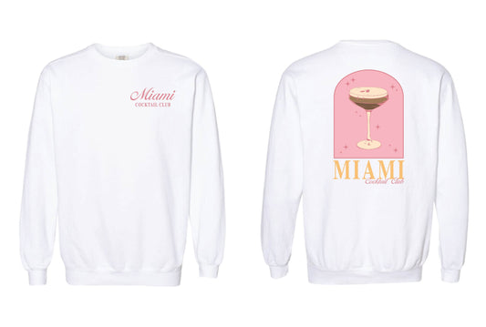 MIAMI COCKTAIL CLUB CREW - White