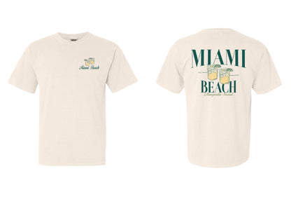 MIAMI BEACH TEE - Ivory