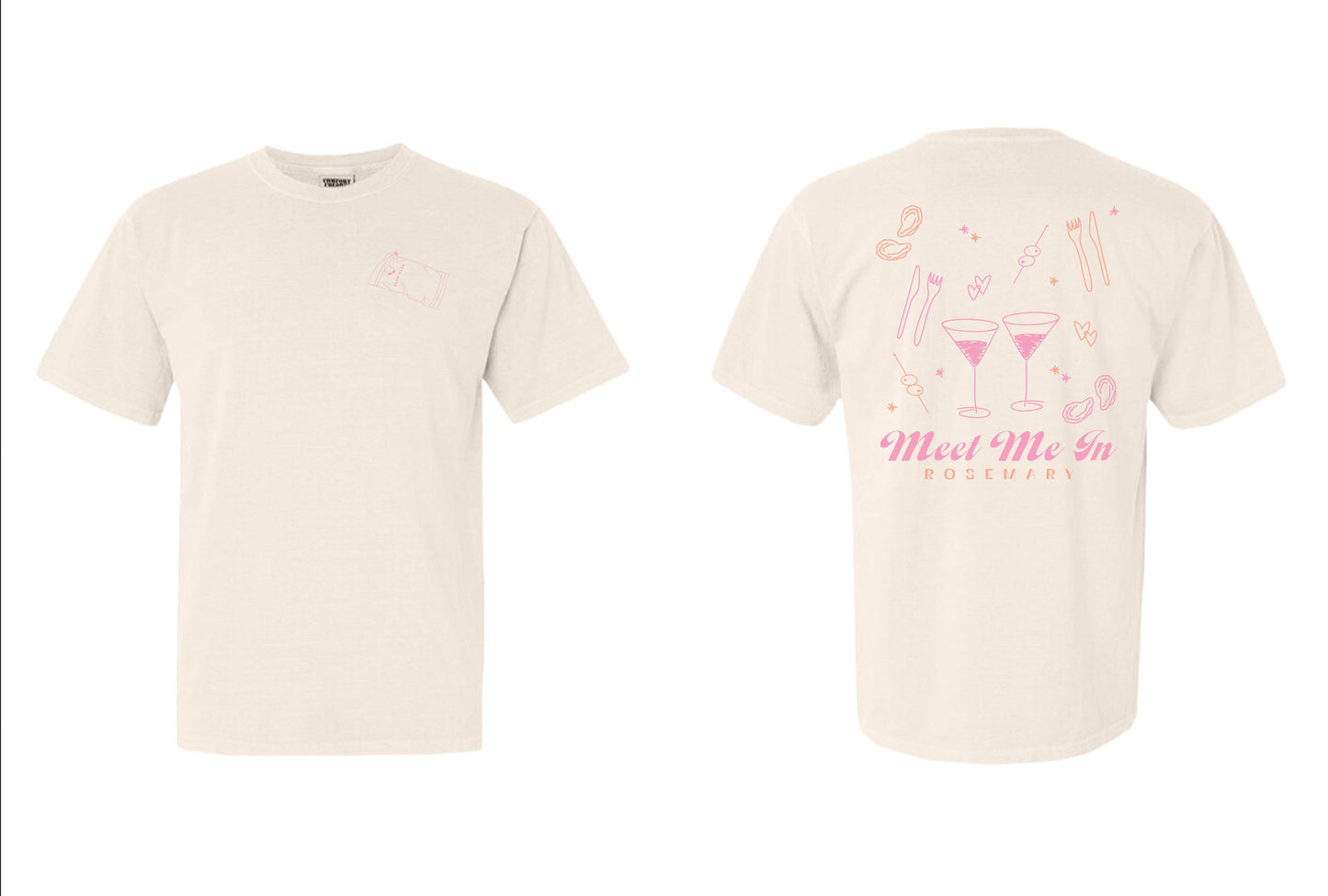 MEET ME IN ROSEMARY TEE - Ivory