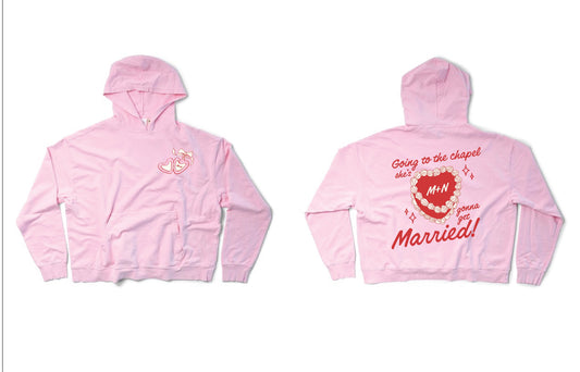 M+N PINK HOODIE