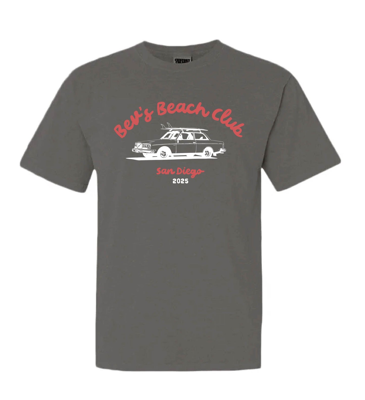 BEV'S BEACH CLUB TEE - PEPPER