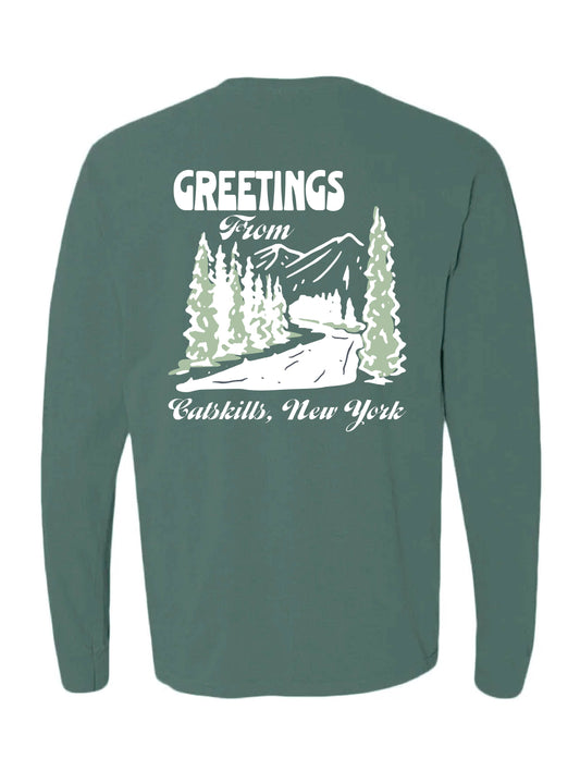 CATSKILLS TEE - BLUE SPRUCE