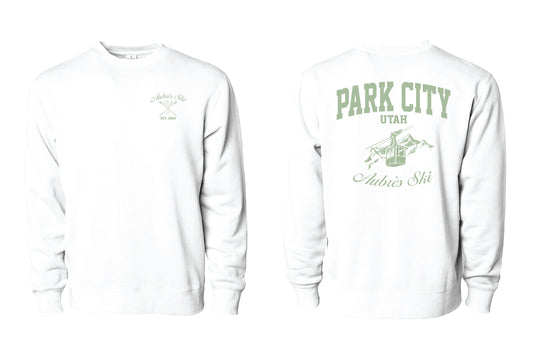 Park City White Crewneck